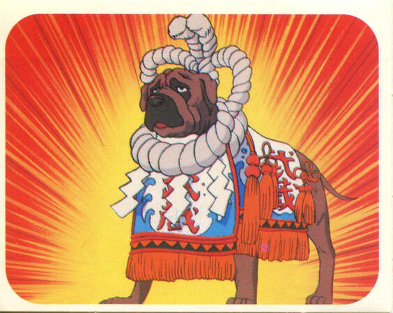 Tosa Inu are featured in a popular Japanese Cartoon “Ginga Densetsu Weed” made by Yoshihiro Takahashi, that features fairly accurate representation of Tosa Inu “Musashi”, “Tsuna Arashi”, “Benizakura”, and “Moss”