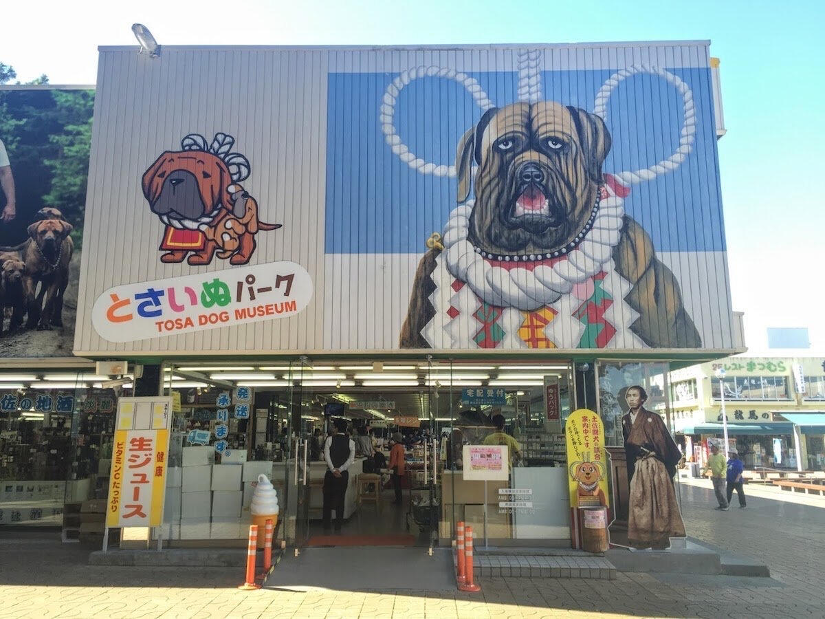 Tosa Inu Museum (とさいぬパーク) which featured everything Tosa Inu including a huge Dohyō-iri (土俵入り, ring entering ceremony) where they would bring in an adult Tosa with a Yokozuna Mawashi on. The building permanently closed on May 19 2017.